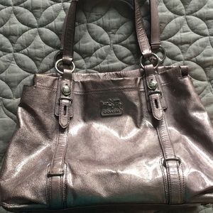 Coach purse - purple patent leather!